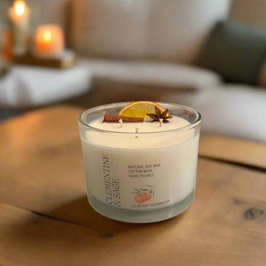 3 wick candle