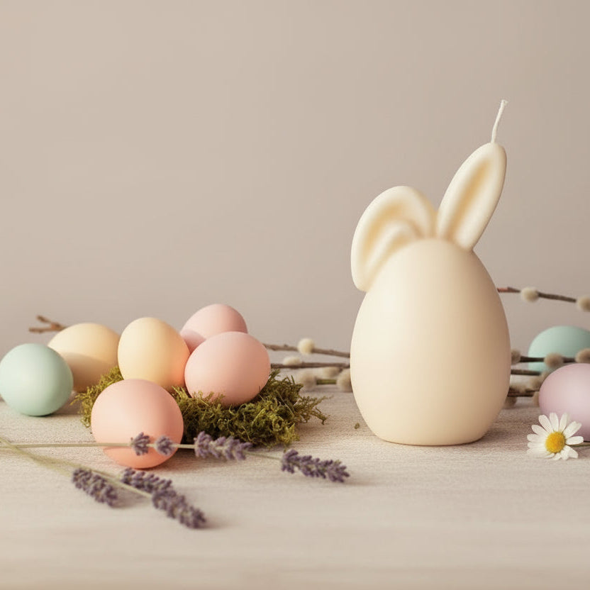 Easter bunny candle