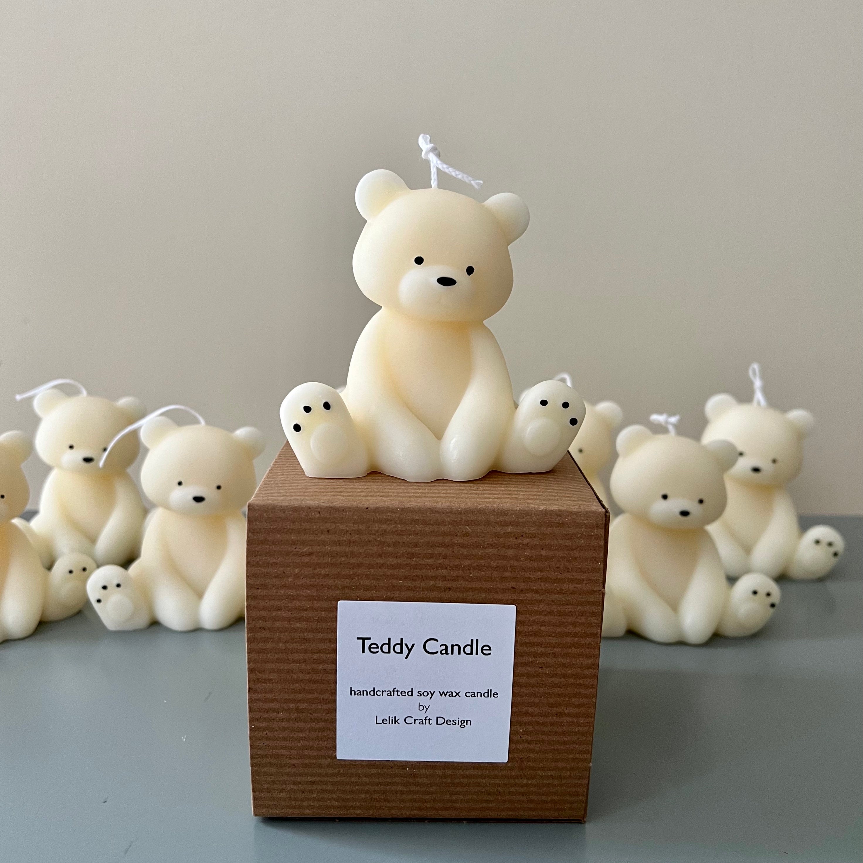Teddy Bear Candles - Set of 2 – craftoriumshop