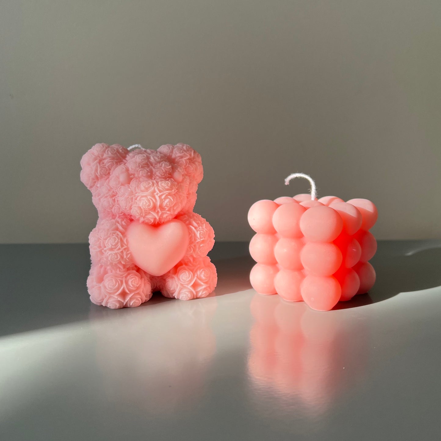 Teddy with Roses Scented Candle