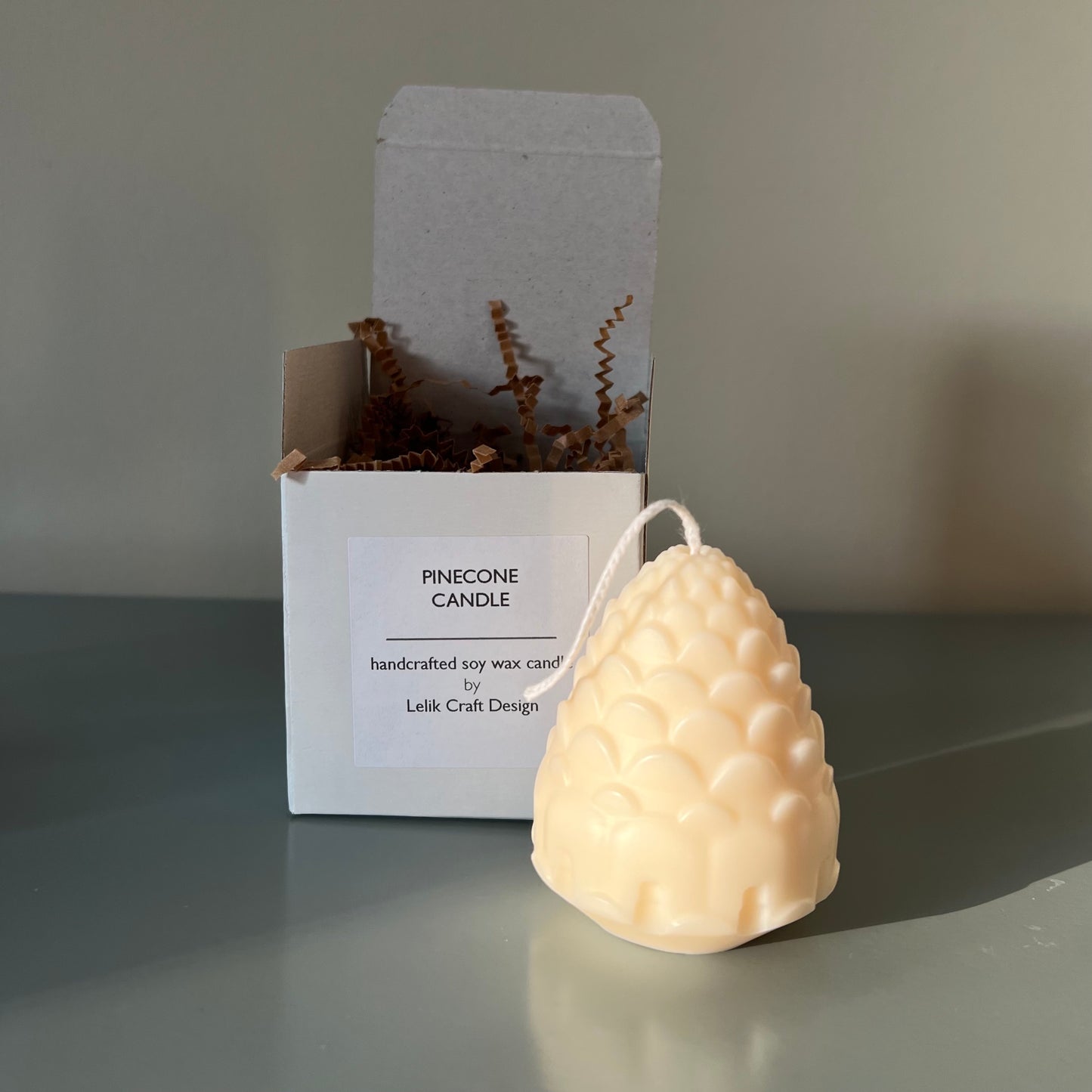 Pinecone Scented Candle | Christmas Table Decor Candle