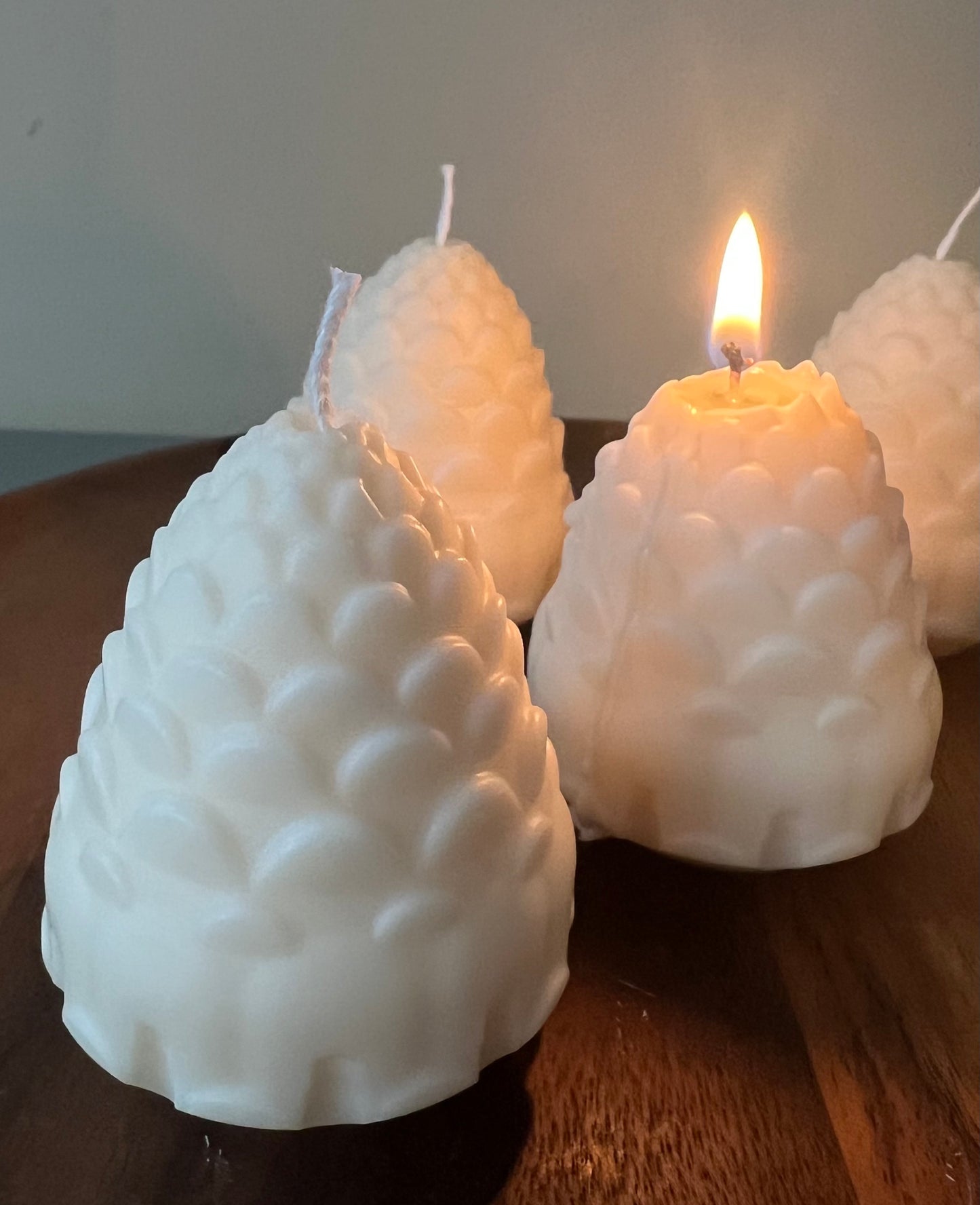 Pinecone Scented Candle | Christmas Table Decor Candle