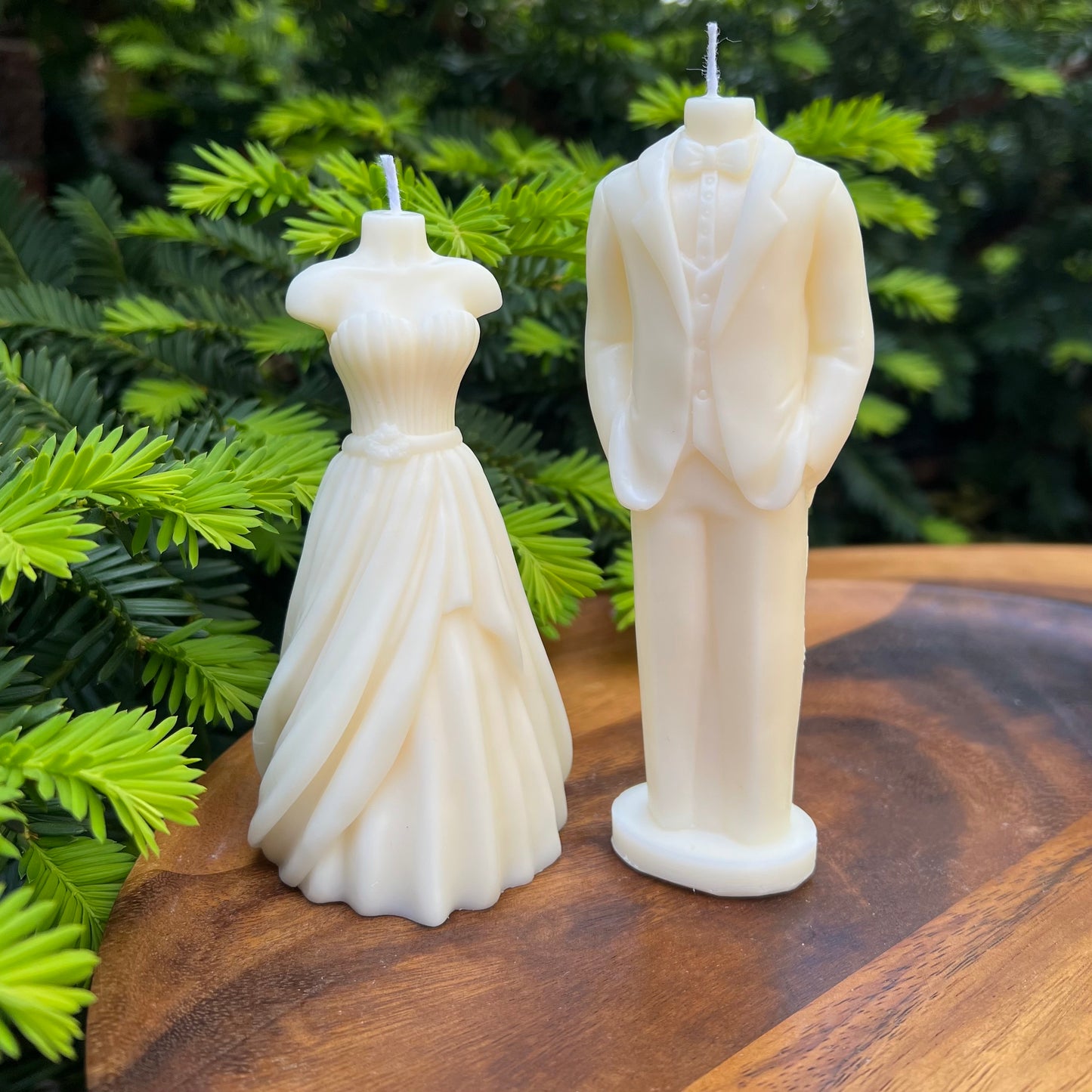 Bride and Groom Wedding Candles
