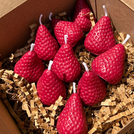 Birthday Cake Strawberry Candles, Set of 5 or 10