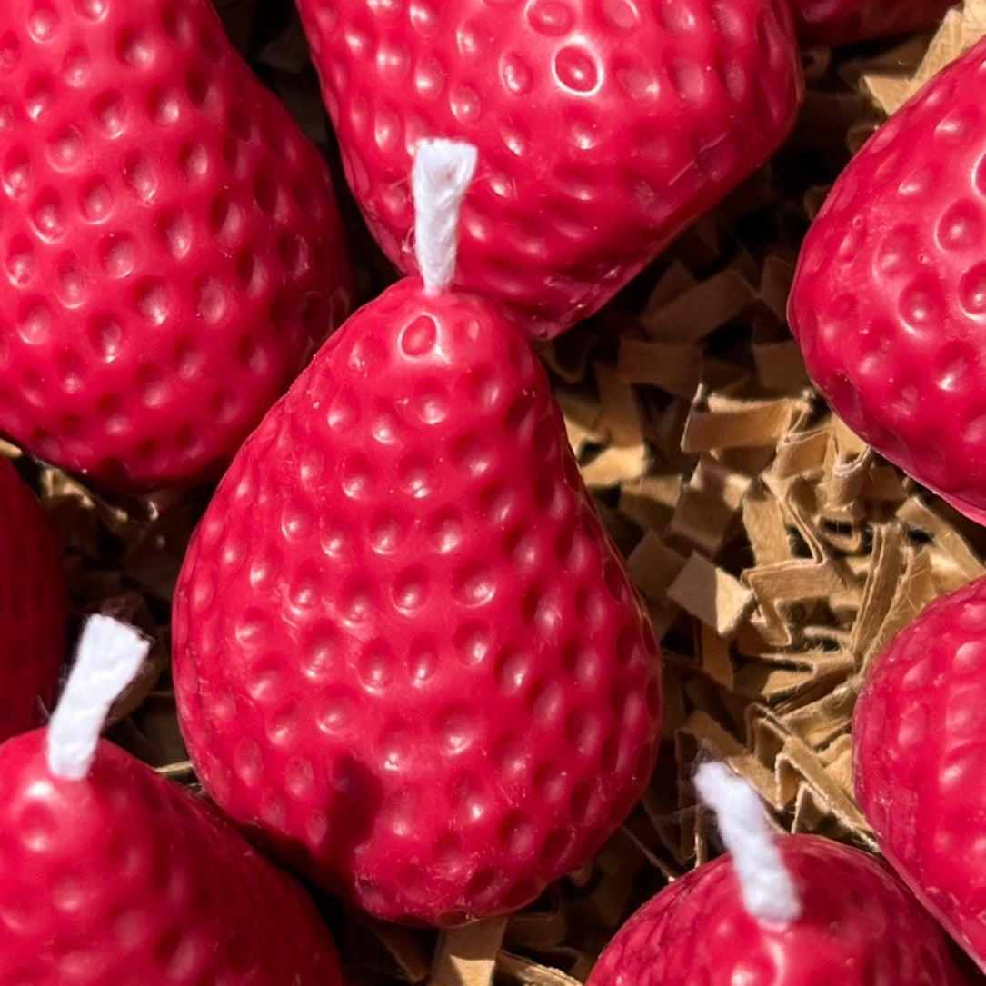 Birthday Cake Strawberry Candles, Set of 5 or 10