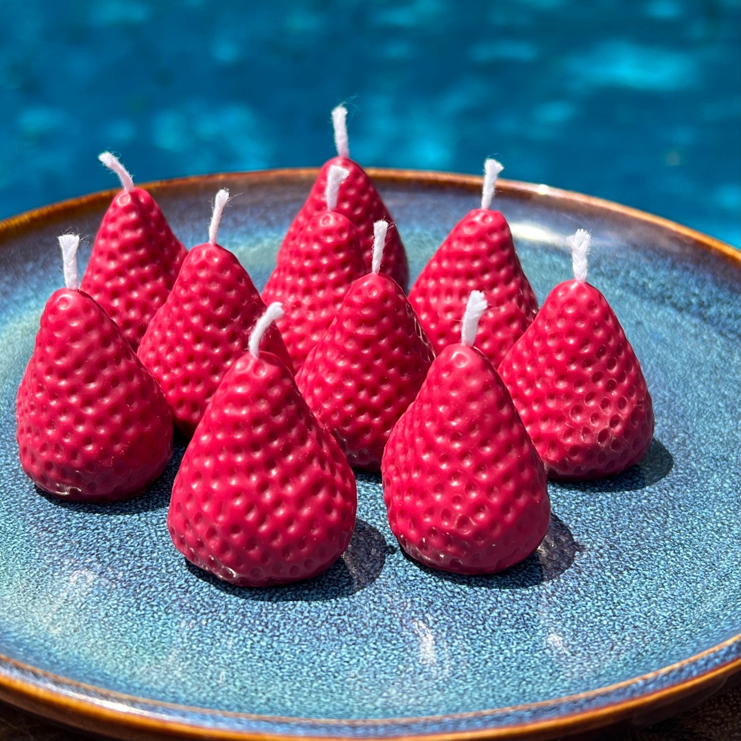 Birthday Cake Strawberry Candles, Set of 5 or 10