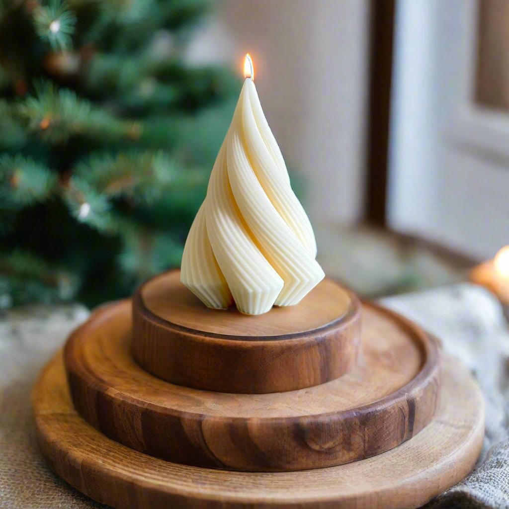Twisted Christmas Tree Candle