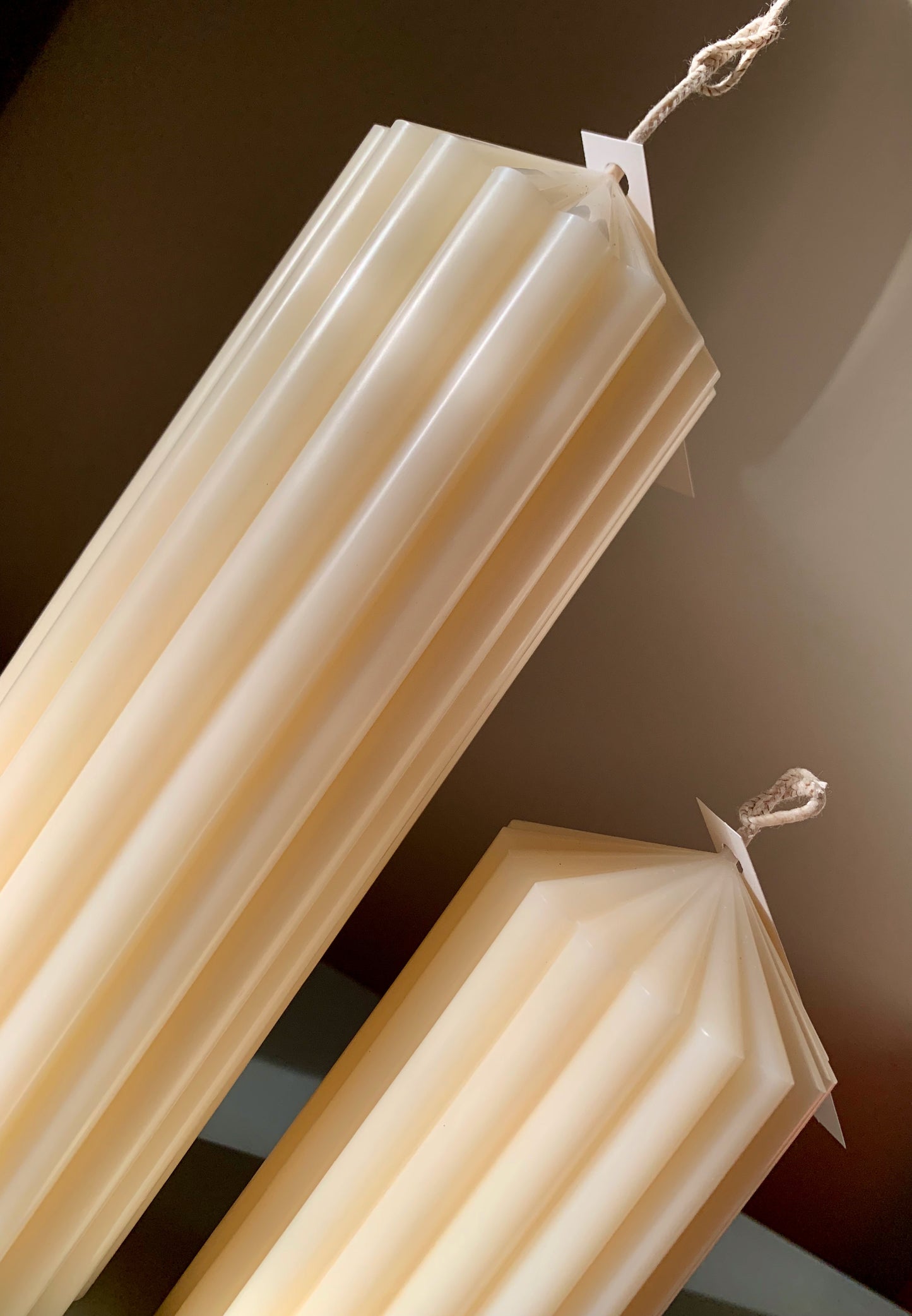 Ribbed Pillar Candles