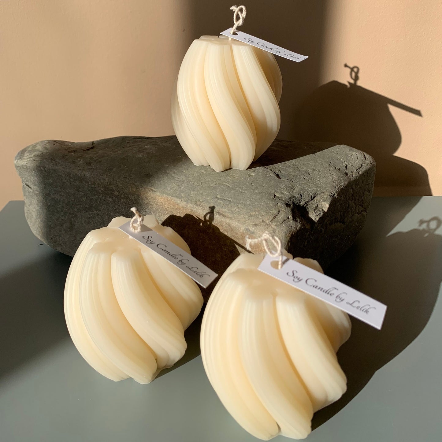 Swirl Pillar Candle