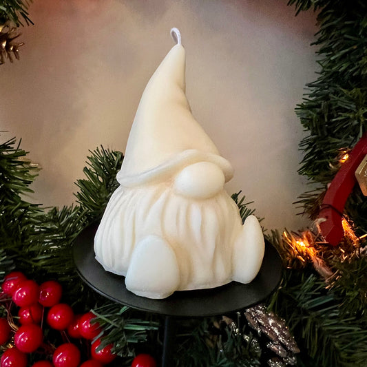 Cute Gnome Christmas Candle