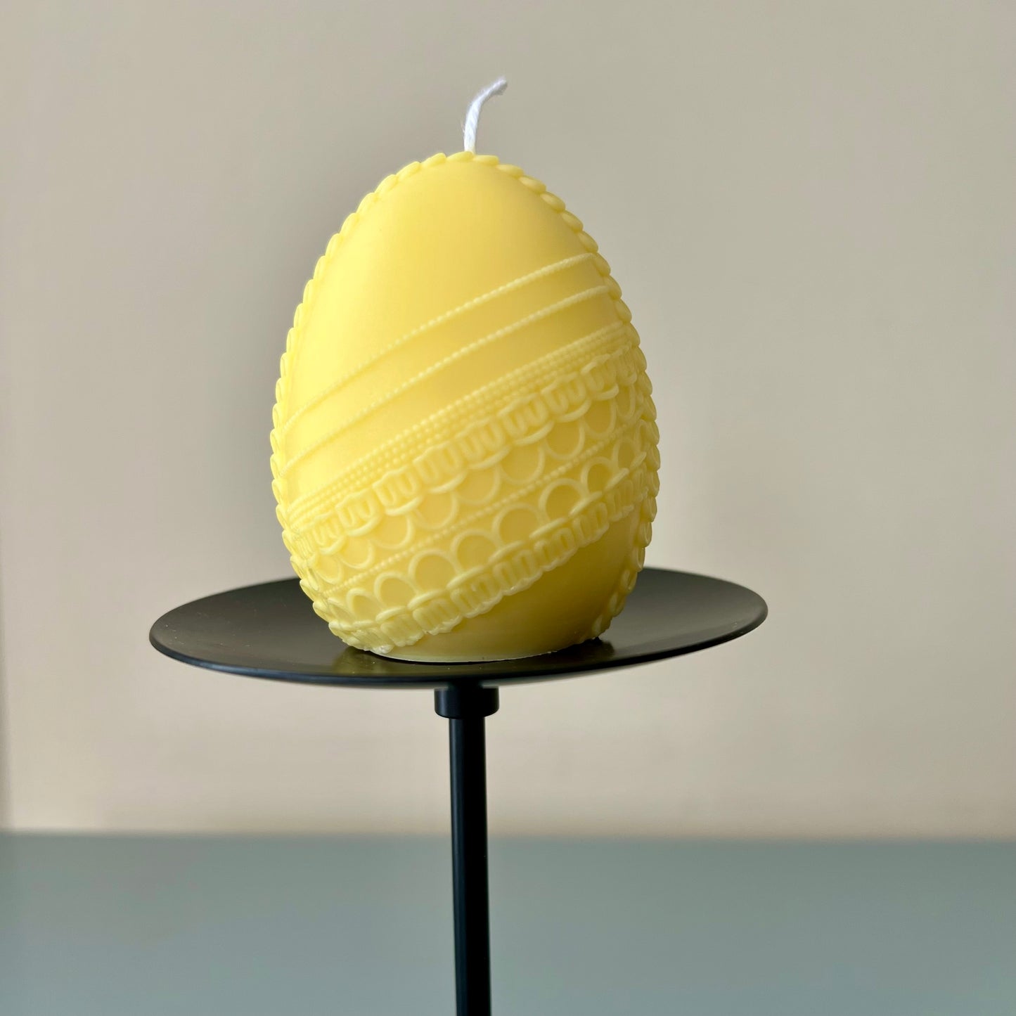 Large Easter Egg Candle | Easter Table Decor